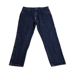 Wrangler Rugged Wear Jeans Relaxed Fit Dark Wash‎ Denim Pants 42x30